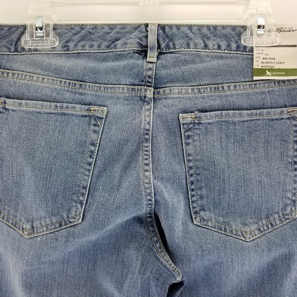 Eddie Bauer Womens Blue Vintage Slightly Curvy Boo - Picture 3 of 8